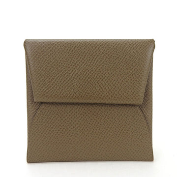 Hermes Unisex Elegant Brown Leather Wallet in Brown