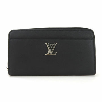 LOUIS VUITTON Women's Black Leather Long Bi-Fold Wallet in Black