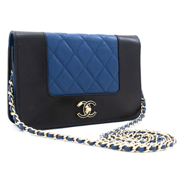 CHANEL Women's Sophisticated and Versatile Wallet On Chain in Blue
