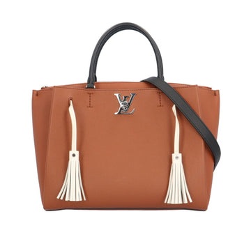 LOUIS VUITTON Women's Elegant Leather Shoulder Handbag in Brown