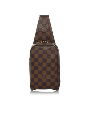 LOUIS VUITTON Men's Compact Brown Designer Crossbody Bag in Brown