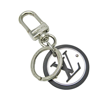 LOUIS VUITTON Unisex Luxury Monogram Key Ring with Circle Design in Silver