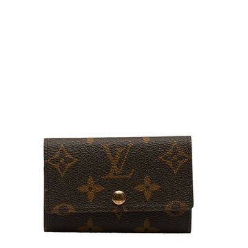 LOUIS VUITTON Women's Brown Canvas Key Ring with Snap Closure in Brown