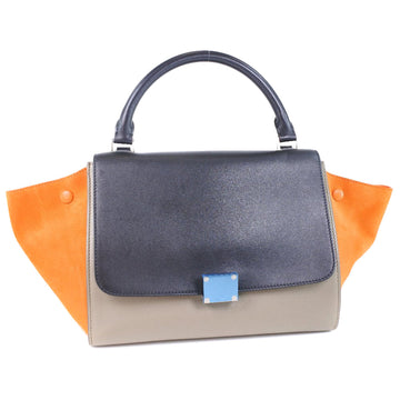 CELINE Women's Luxury Designer Trapeze Handbag in Multicolour