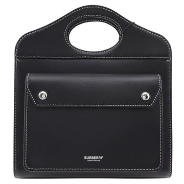 BURBERRY Women's Sophisticated Leather Shoulder Bag in Black