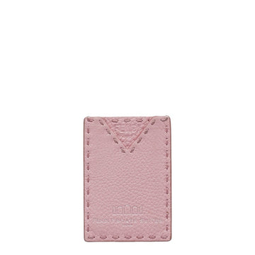 FENDI Women's Chic Leather Card Case in Soft Pink in Pink