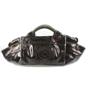 Loewe Women's Nappa Brown Leather Shoulder Bag in Brown
