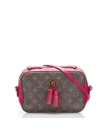 LOUIS VUITTON Women's Red Monogram Saintonge Bag in A Condition in Red