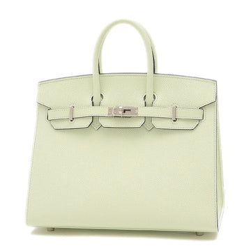 Hermes Women's Luxurious Hermes Birkin 25 Leather Handbag in Silver