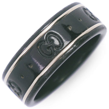 GUCCI Women's Ceramic Icon Ring in Black