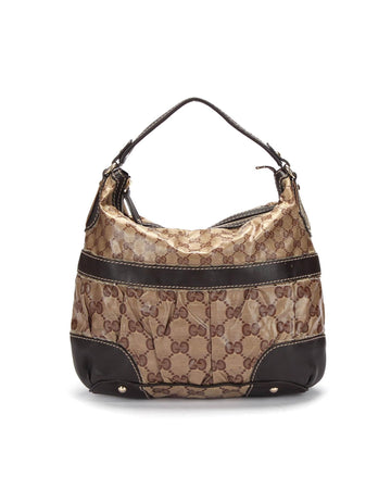 GUCCI Women's Brown Crystal Mix Shoulder Bag - Excellent Condition in brown