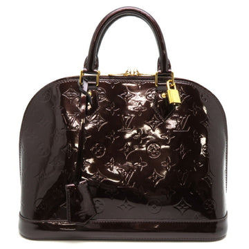LOUIS VUITTON Women's Burgundy Patent Leather Handbag in Burgundy