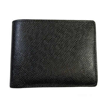 LOUIS VUITTON Men's Compact Leather Wallet for Cards Bills and Receipts in Black