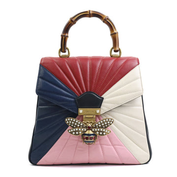 GUCCI Women's Multi-color Leather Handbag with Push-lock Closure in Multicolour