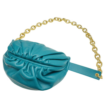 BOTTEGA VENETA Women's Blue Leather Shoulder Bag in Blue