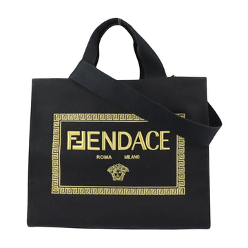 FENDI Women's Versatile Black Canvas Handbag/Shoulder Bag/Tote Bag by in Black
