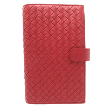 BOTTEGA VENETA Unisex Leather Notebook Case with Timeless Design in Red
