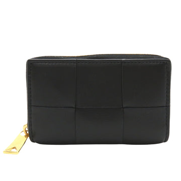 BOTTEGA VENETA Unisex Premium Leather Card Wallet - Luxury and Functionality in Black in Black