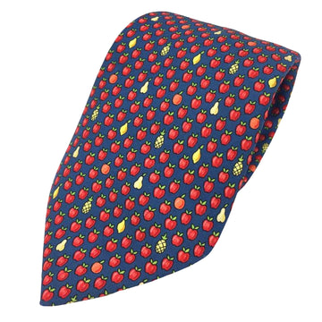 Hermes Men's Luxurious Navy Silk Cravat with Subtle Sheen - Excellent Condition in Navy