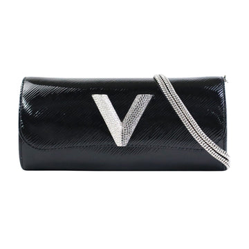 LOUIS VUITTON Women's Elegant Leather Night Box with Shoulder Strap in Black