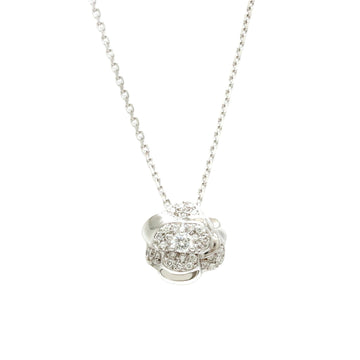 CHANEL Women's Diamond Camellia Necklace in Silver