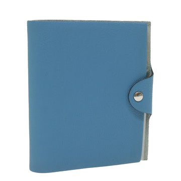 Hermes Unisex Blue Leather Day Planner Cover - Excellent Condition in Blue