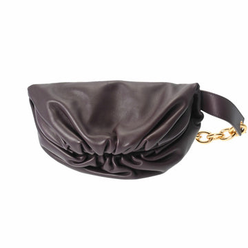 BOTTEGA VENETA Women's Sophisticated Leather Chain Shoulder Bag in Burgundy