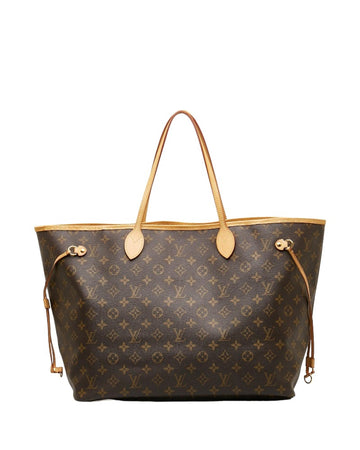 LOUIS VUITTON Women's Authentic Monogram Neverfull GM Bag - Excellent Condition in Brown
