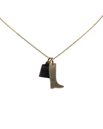 Hermes Women's Gold Amulette Pendant Necklace by Hermes in Gold