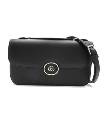 GUCCI Women's Small Leather Shoulder Bag by in Black