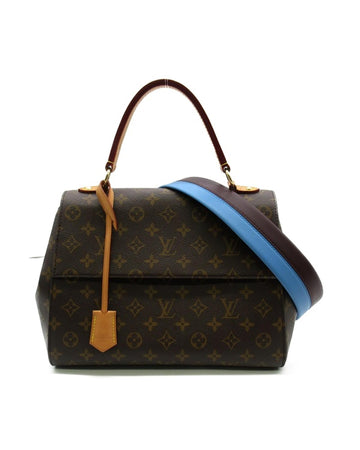 LOUIS VUITTON Women's Monogram Cluny MM Bag in Excellent Condition in Brown