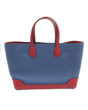Hermes Women's Blue Evercolor Maxi Box Cabas Bag - Excellent Condition in Blue