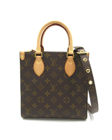 LOUIS VUITTON Women's Monogram Sac Plat BB Bag in Excellent Condition in Brown