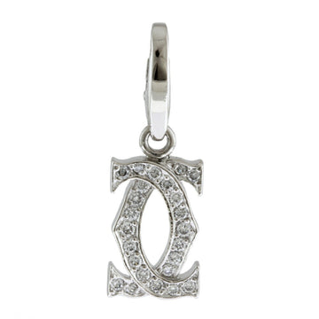 CARTIER Women's White Gold Diamond Wedding Pendant Necklace in Silver