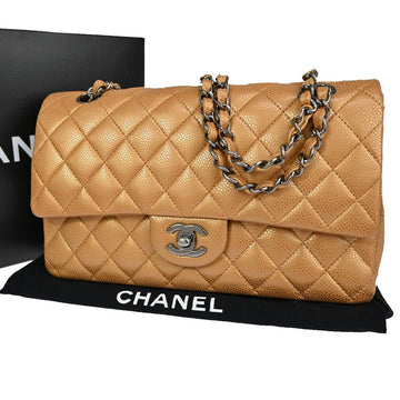 CHANEL Women's Silver Plated Medium Quilted Design in Gold