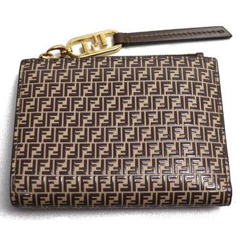 FENDI Women's Leather Wallet with Elegant Design in Brown