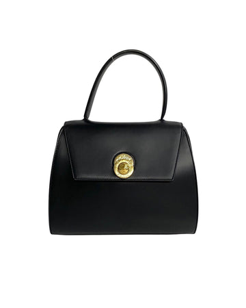 CELINE Women's Leather Star Ball Handbag Bag in Black in Black