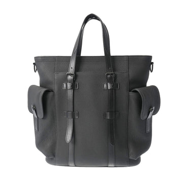 LOUIS VUITTON Women's Black Leather Shoulder Bag in Black