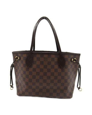 LOUIS VUITTON Women's Authentic Damier Ebene Neverfull PM Bag in Brown