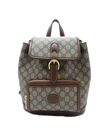 GUCCI Women's Supreme GG Brown Backpack in Excellent Condition in Brown