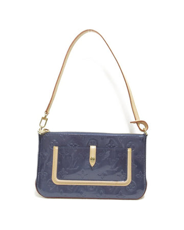 LOUIS VUITTON Women's Blue Vernis Square Bag in Excellent Condition in Blue