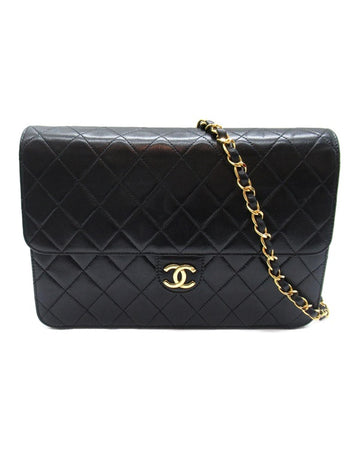 CHANEL Women's Quilted CC Flap Crossbody Bag in Black in Black