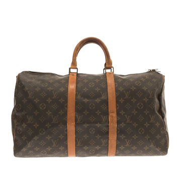 LOUIS VUITTON Monogram Keepall Bandouliere 50 Travel Bag