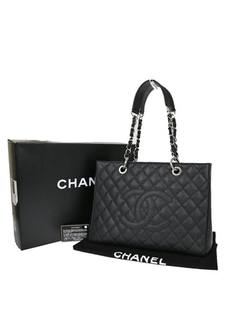 Chanel Women's Black Pony-style Calfskin Tote Bag in Black