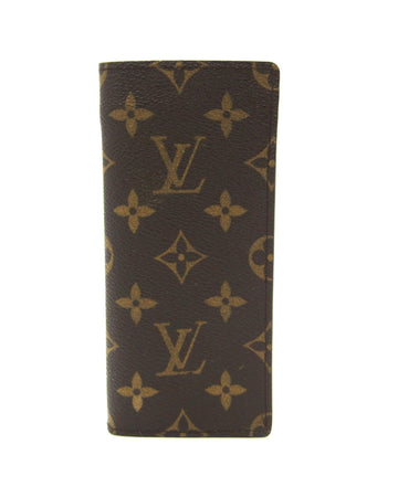 Louis Vuitton Unisex Monogram Canvas Clutch Bag in Brown