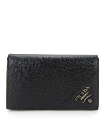 Prada Women's Leather Wallet with Timeless Design and High Quality Material in Black