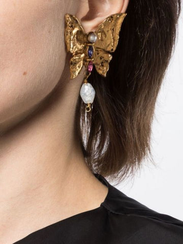 Rive Gauche Butterfly Clip-on earrings