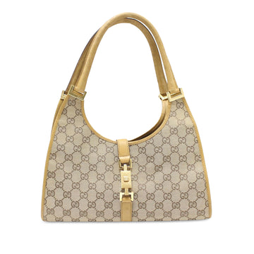 GUCCI GG Canvas Jackie Bardot Shoulder Bag