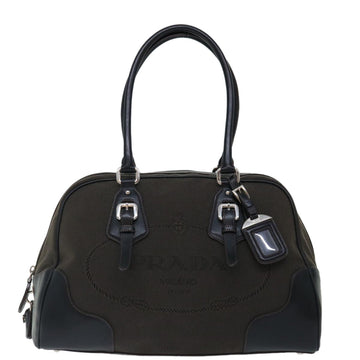 PRADA Logo Jacquard Handbag