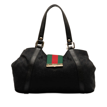 GUCCI GG Canvas New Ladies Web Tote Tote Bag